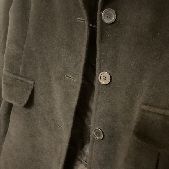 Black Wool Coat - Picture 6 of 7